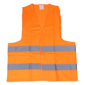 Výstražna vesta s certifikátom - oranžová - XL