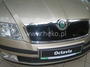Zimná clona hornej masky chladiča Škoda Octavia, 2004-07 / II. gen. pred faceliftom