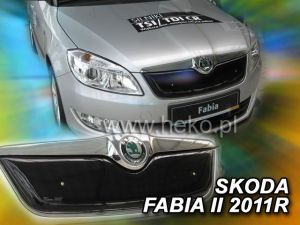 Zimná clona masky horného chladiča - Škoda Fabia, 2010-14 / po facelifte