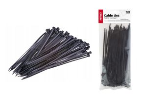 Sťahovacie pásky čierne 4,8x XY mm - 100 ks