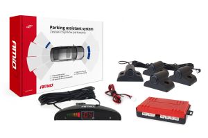 Parkovací asistent LED 4-senzorové čierne TRUCK - 19mm