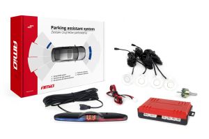 Parkovací asistent MAX LED 4-senzorové biele - 22 mm