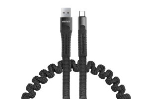 Pružinový kábel USB / microUSB - 1.2m - FullLINK