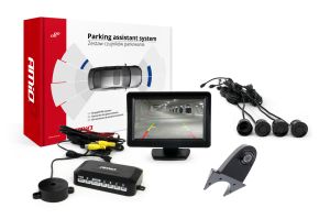Parkovací asistent TFT01 4,3" s kamerou HD-502-IR 4-senzorové