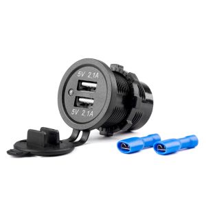 MOD-04 - 2x USB 12/24V  - 4,2 A - pre pevnú montáž