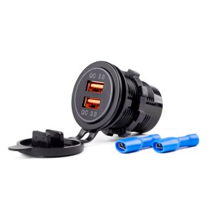MOD-05 - 2x USB 12/24V  - QC 3.0 - pre pevnú montáž