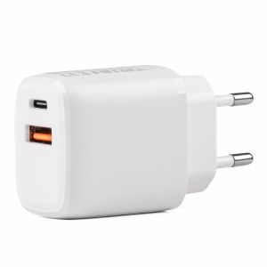 PRO-09 - Sieťová nabíjačka USB+USB-C - 20W Quick Charge - 230V