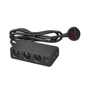 Roztrojka SMART 4xUSB s voltmetrom