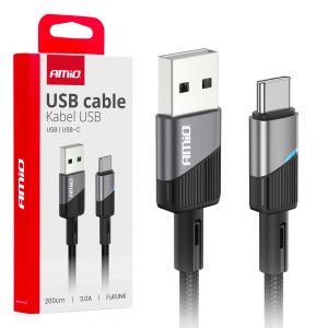 Kábel USB / USB-C - 3A - 200cm - FullLINK