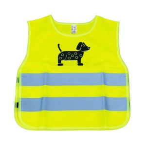Výstražná vesta detská - žltá - DOG