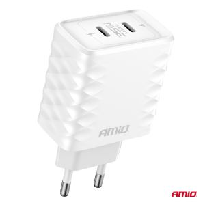 Sieťová nabíjačka Quick Charger 35W - 2xUSB-C