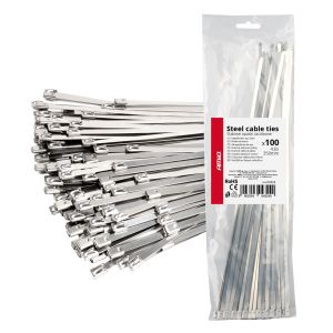 Nerezové sťahovacie pásky 4,6 x 350 mm - 100 ks