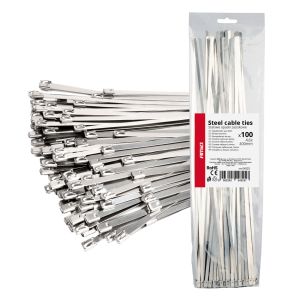 Nerezové sťahovacie pásky 4,6 x XY mm - 100 ks