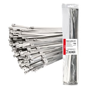 Nerezové sťahovacie pásky 7,9 x 600mm - 100 ks