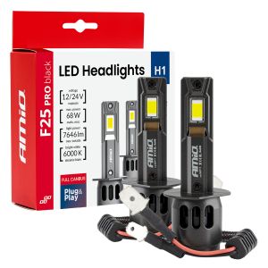 Séria F25 PRO BLACK - CANBUS - H1 - 68W - 12V / 24V