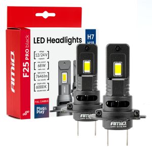 Séria F25 PRO BLACK - CANBUS - H7 - 68W - 12V / 24V
