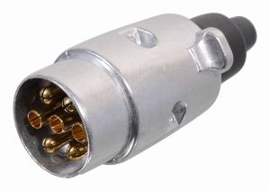Hliníková zástrčka ťažného zariadenia k vozíku 7 PIN - 12/24V