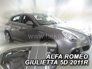 Deflektory komplet 4 ks pre ALFA ROMEO Giulietta, 2010-20 / 5-dver.