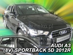 Deflektory komplet 4 ks pre AUDI A3, 2012-20 / sportback, 5.dver