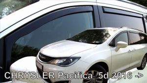 Deflektory komplet 4 ks - Chrysler Pacifica, 2016-
