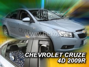 Deflektory komplet 4 ks pre CHEVROLET Cruze, 2009-15 / sedan