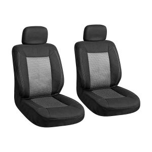 Autopoťahy čierno-sivé  - predné