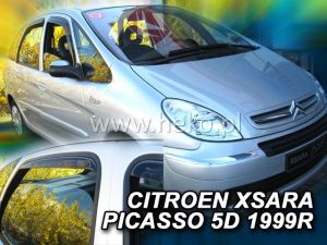 Deflektory komplet 4 ks pre CITROEN Xsara Picasso, 1999-2010