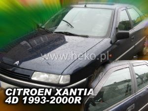 Deflektory komplet 4 ks pre CITROEN Xantia, 1993-2000