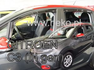 Deflektory komplet 4 ks pre CITROEN C3, 2017-24 / 5-dver.
