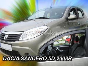 Deflektory predné pre DACIA Sandero, 2008-12