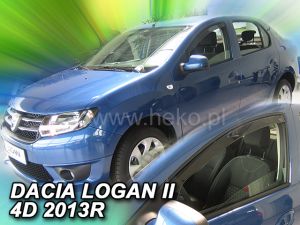 Deflektory predné - Dacia Logan, 2012-20