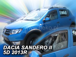 Deflektory predné pre DACIA Logan, Sandero, Stepway, 2013-