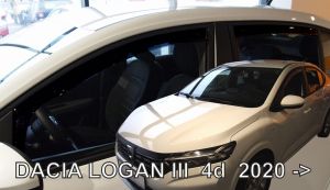 Deflektory komplet 4 ks - Dacia Logan, 2021- / sedan, 4-dver.