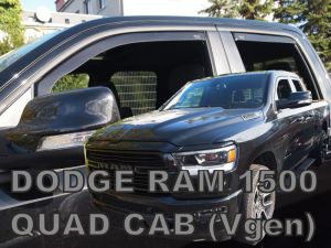 Deflektory komplet 4 ks - Dodge Ram, 2019- / 1500, Quad Cab