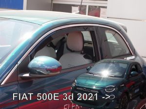 Deflektory predné - Fiat 500e, 2020- / 3-dverove