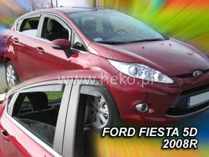 Deflektory komplet 4 ks pre FORD Fiesta, 2008-17 / 5 dverove