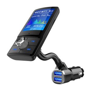 FM Transmitter s 2x USB + SD + Line-in + Mic - QC3A + voltmeter