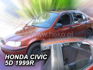 Deflektory komplet 4 ks pre Honda Civic, 1995-2000 / 5-dver.
