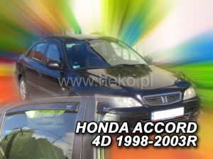 Deflektory komplet 4 ks pre Honda Accord, 1998-03 / Sedan CG, 4-dver.