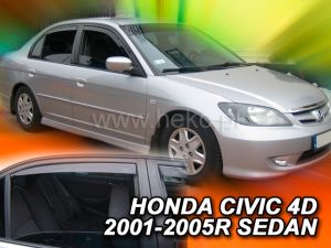 Deflektory komplet 4 ks pre Honda Civic, 2001-05 / Sedan, 4-dver.