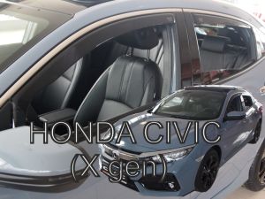 Deflektory komplet 4 ks pre Honda Civic, 2017-21 / hatchback, 5-dver.