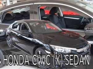 Deflektory komplet 4 ks - Honda Civic, 2017-21 / sedan
