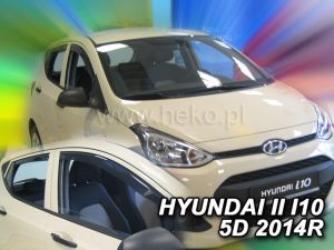 Deflektory komplet 4 ks pre Hyundai i10, 2014-19 / 5-dver.
