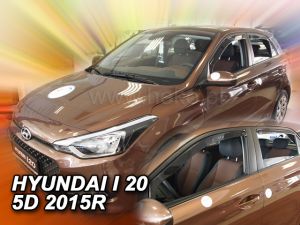 Deflektory komplet 4 ks pre Hyundai i20, 2014-20 / 5-dver.