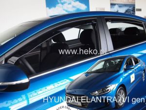 Deflektory komplet 4 ks pre Hyundai Elantra, 2016-20 / 4-dver.