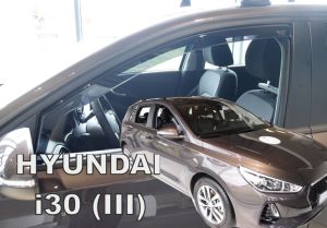 Deflektory predné pre Hyundai i30, 2017- / hatchback, kombi, 5-dver.