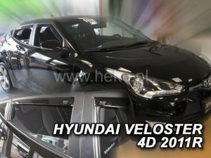 Deflektory komplet 4 ks - Hyundai Veloster, 2011-18