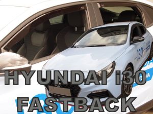 Deflektory komplet 4 ks - Hyundai i30, 2019- / Fastback