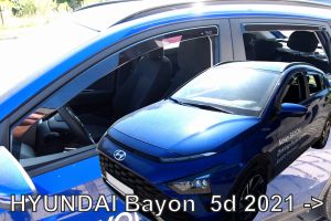 Deflektory komplet 4 ks - Hyundai Bayon, 2021-