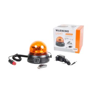 Viacfunkčné výstražné svetlo 12LED s DO a batériou - magnet